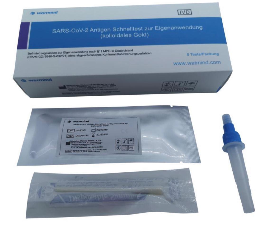 Watmind Covid19 Antigen Lolly Selbsttest 5 Stück