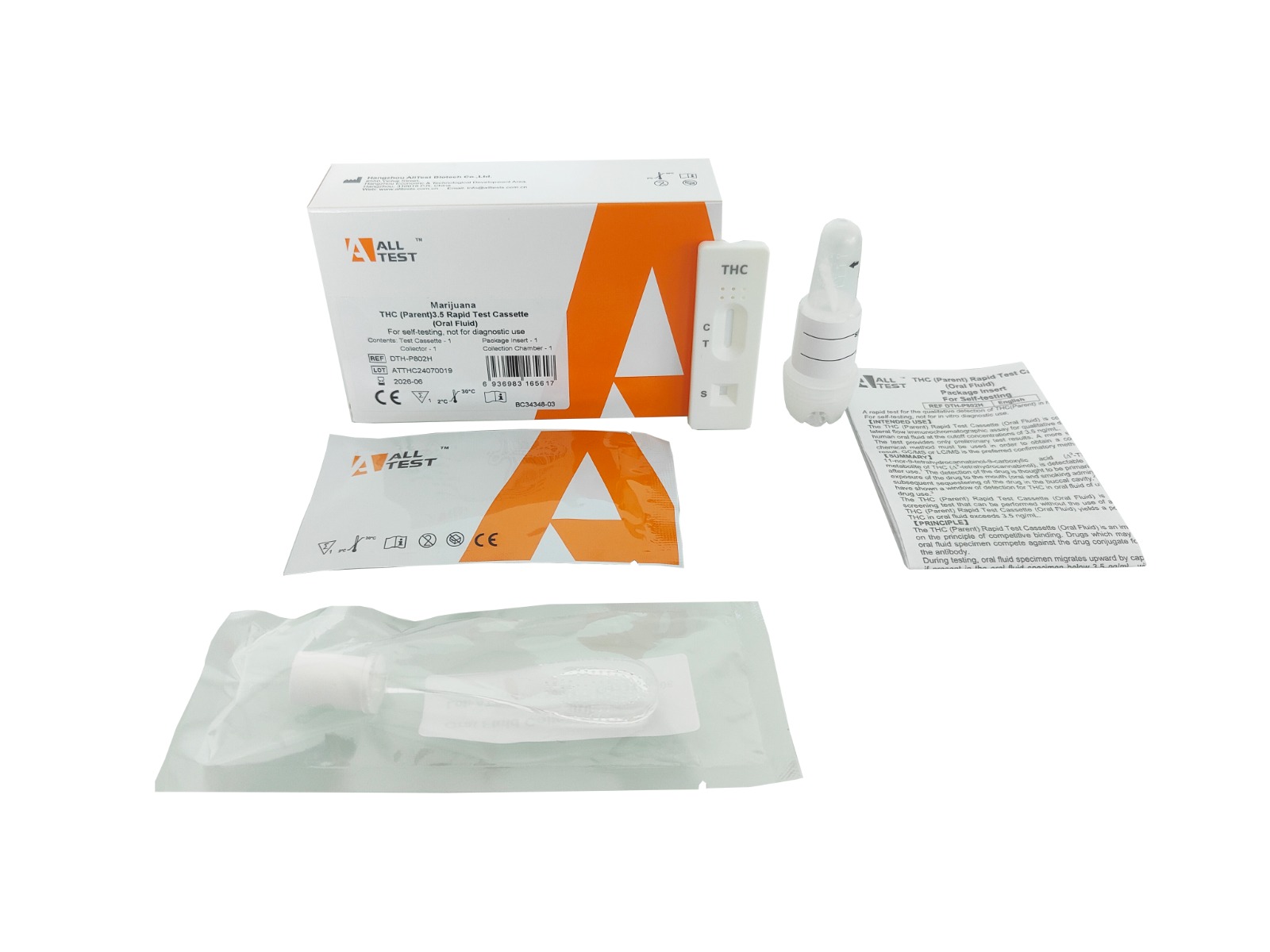 THC Speichel Schnelltest positiv ab 3,5 ng/ml
